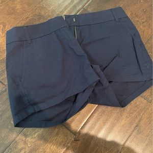 J Crew Chino Shorts - size 4 - navy blue
